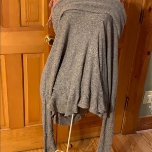 Gray cowl neck sweater